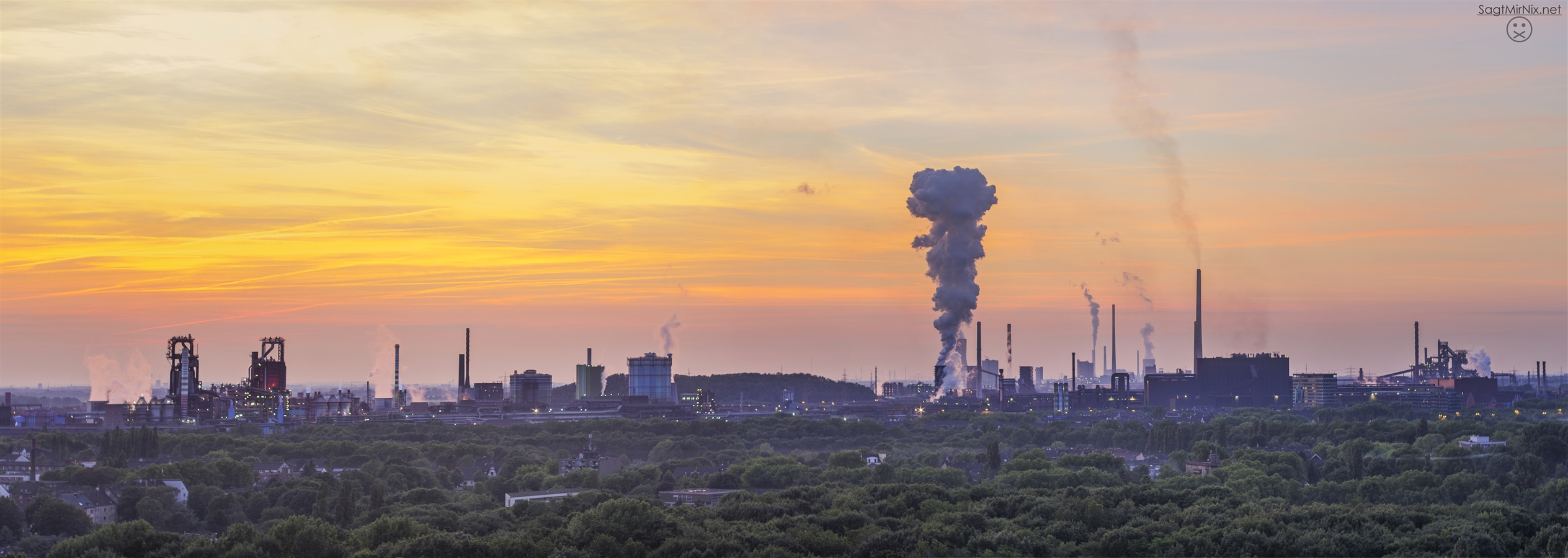 Sonnenuntergang im Ruhrgebiet