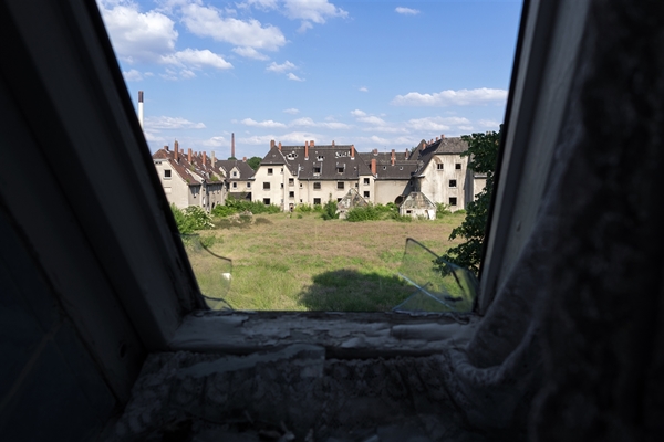 Verlassene Zechensiedlung nahe dem Ruhrgebiet