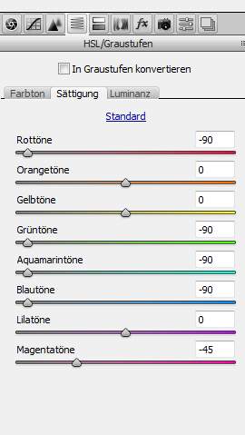 Farbanpassung für <i>Lichtpunkt</i> in Camera Raw