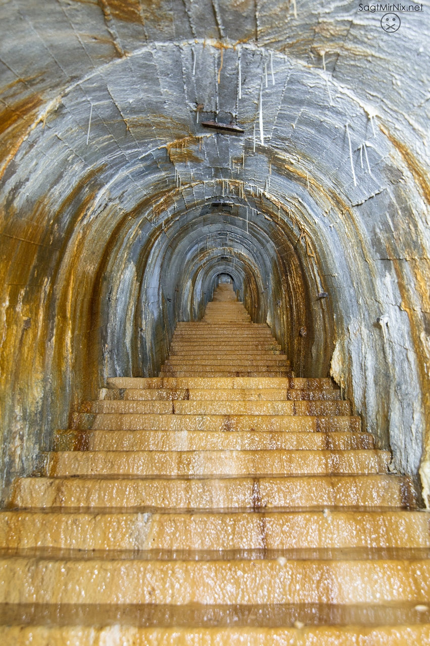 Die Bunkertreppe aus anderer Perspektive