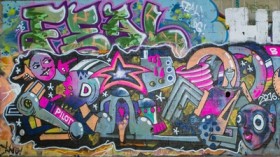 Eines der zahllosen Graffitis in den KHD-Hallen