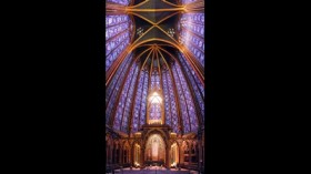 Die Fenster der Sainte Chapelle in Paris