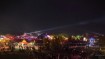 Die Lichter des Festivals bei Nacht